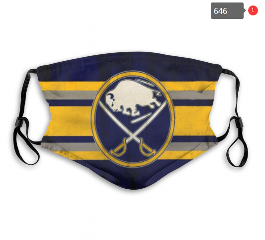 NHL Buffalo Sabres #4 Dust mask with filter->nhl dust mask->Sports Accessory